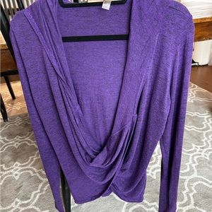 ZELLA Women’s Front Twist purple Long Sleeve